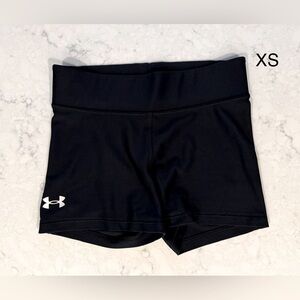 Under Armour Women's Black HeatGear 3” Shorts, XS (0-2) - EXCELLENT!!